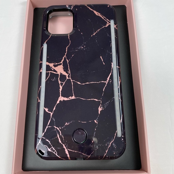 COPY - NEW IPhone 11 Pro Max LuMee Duo Black Marble Case - Picture 3 of 5